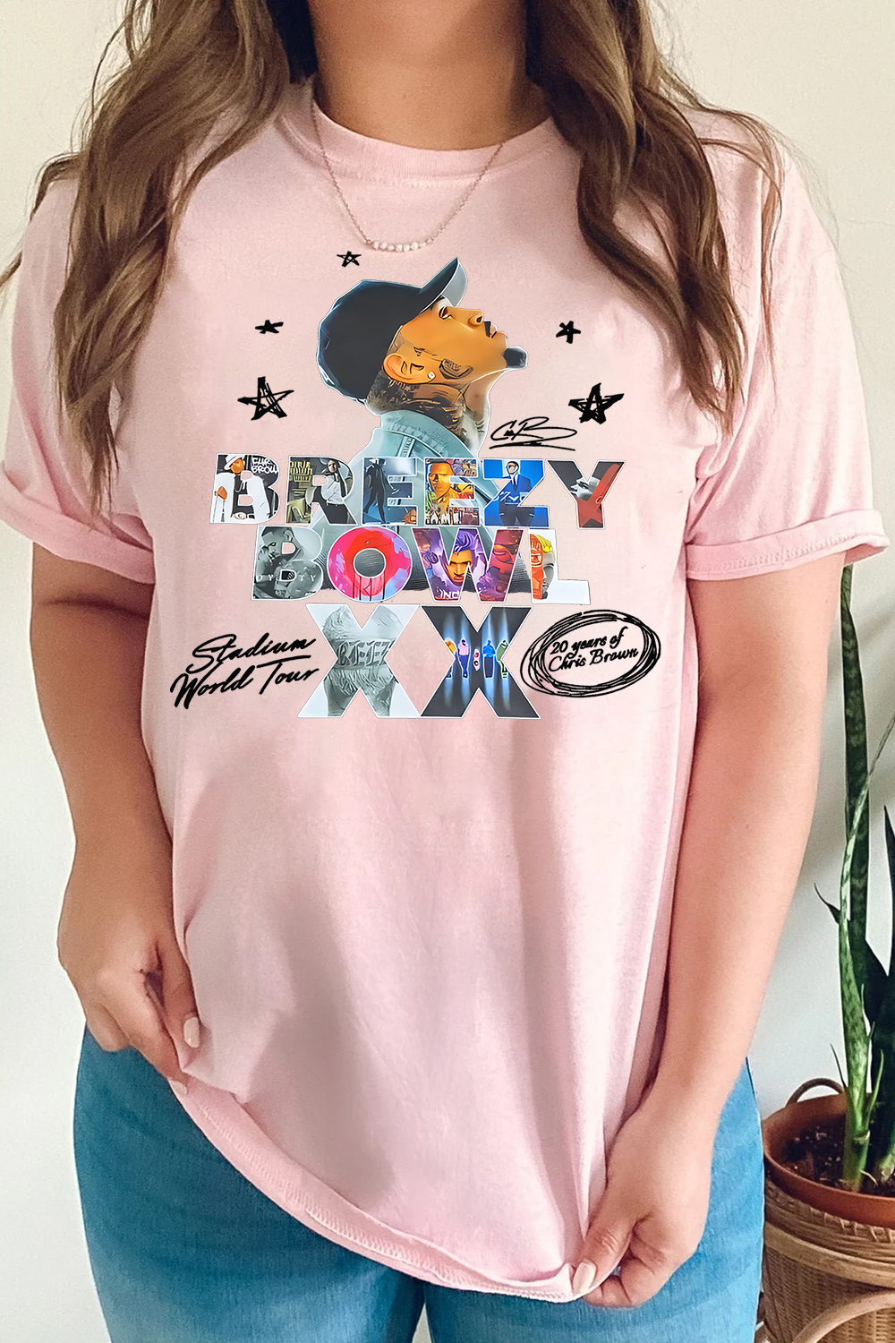 Breezy  Chrisbrown Special in 20th Anniversary Women T-shirts