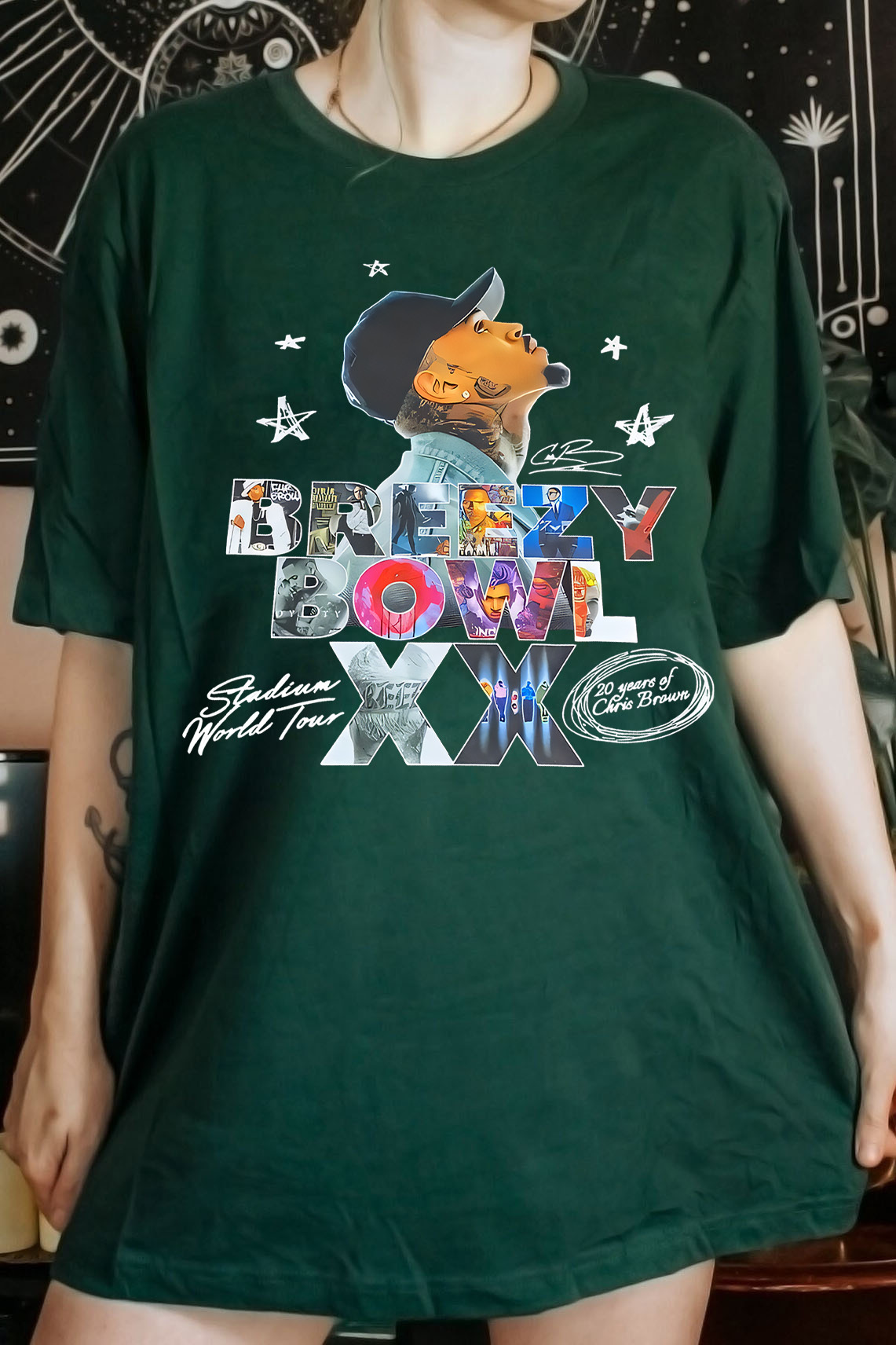 Breezy  Chrisbrown Special in 20th Anniversary Women T-shirts