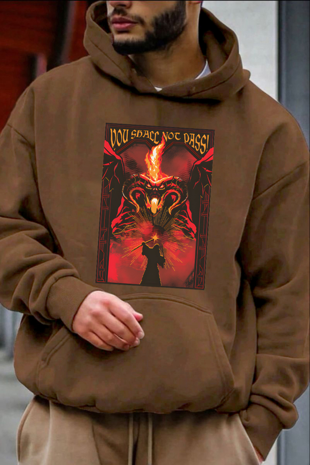 Fire and shadow clash LOTR Tee For men