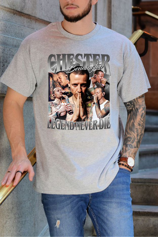 L P Vintage Chester Bennington T-Shirt