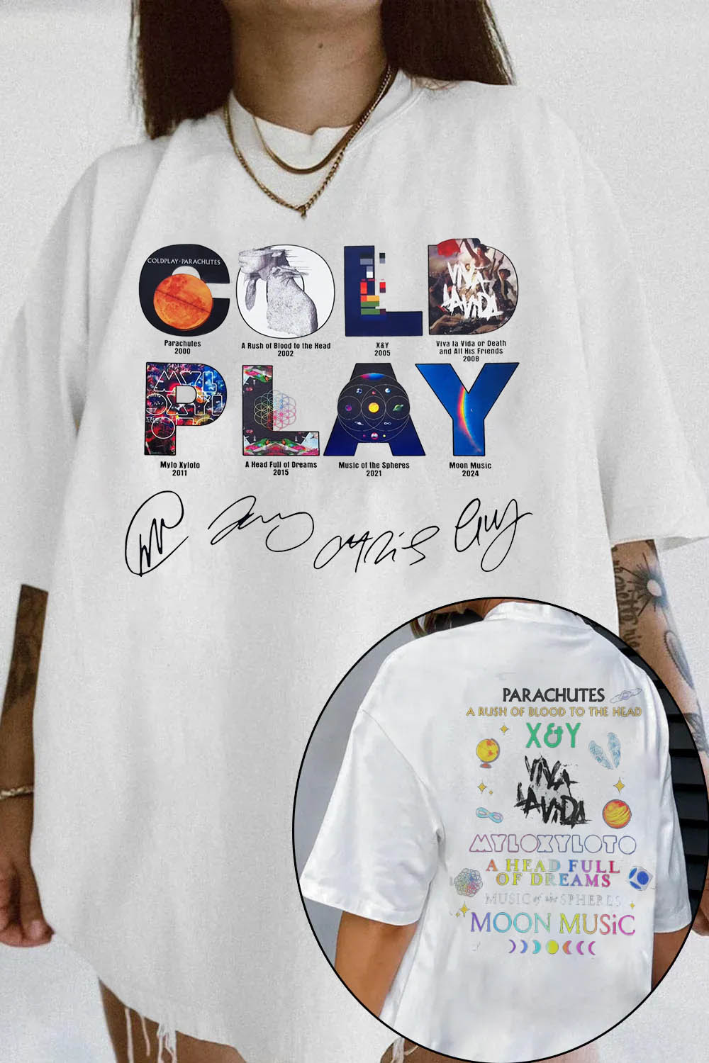 Coldplay shirt For Women