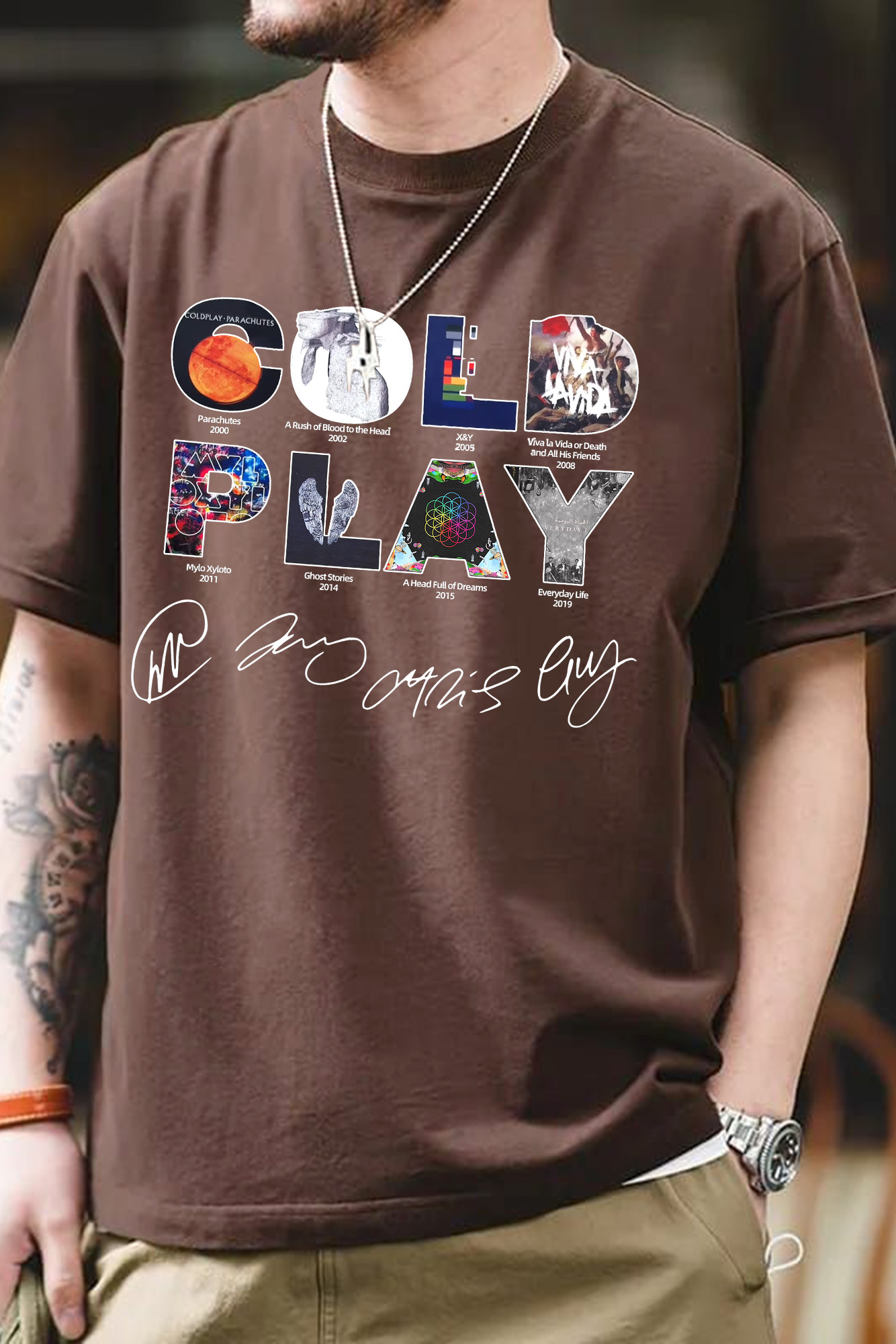 Coldplay shirt for men