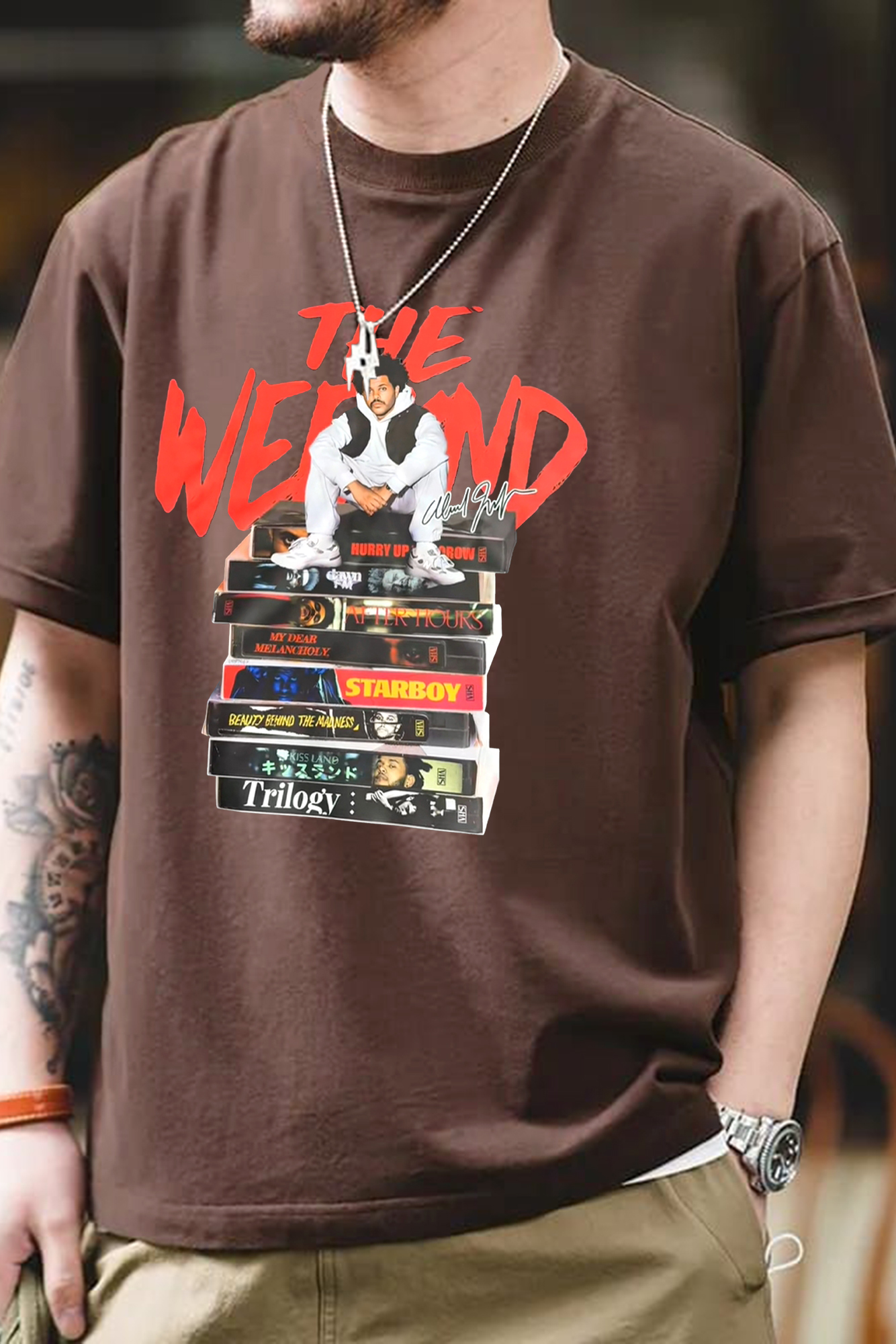 The Weeknd Album Hurry Up Tomorrow Tee For Men