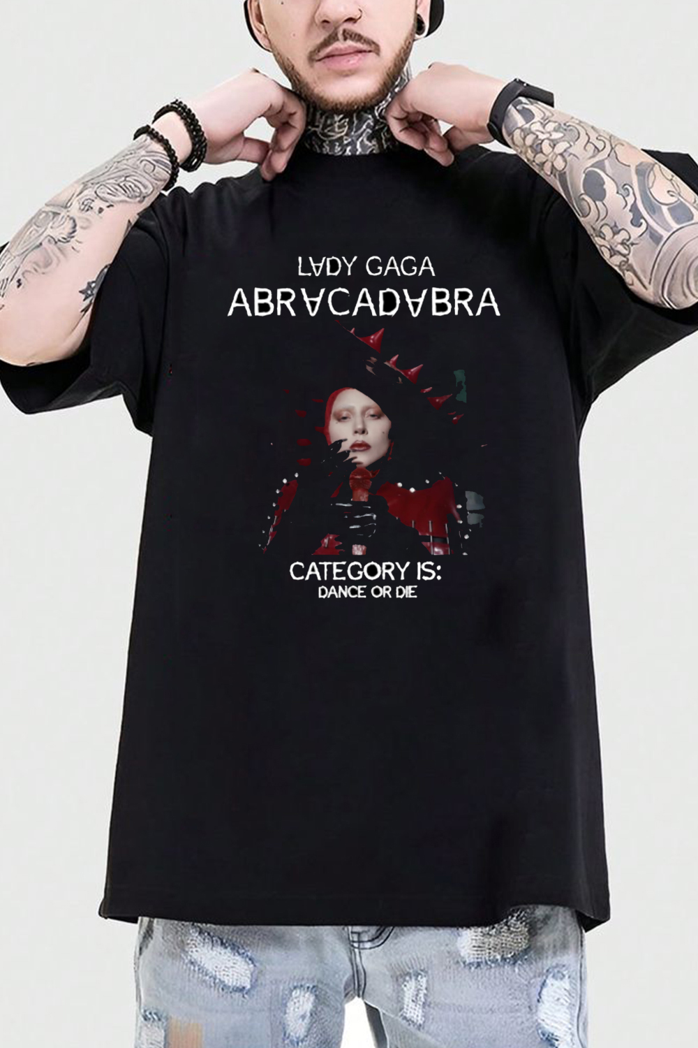 lady gaga abracadabra personalized print t-shirt