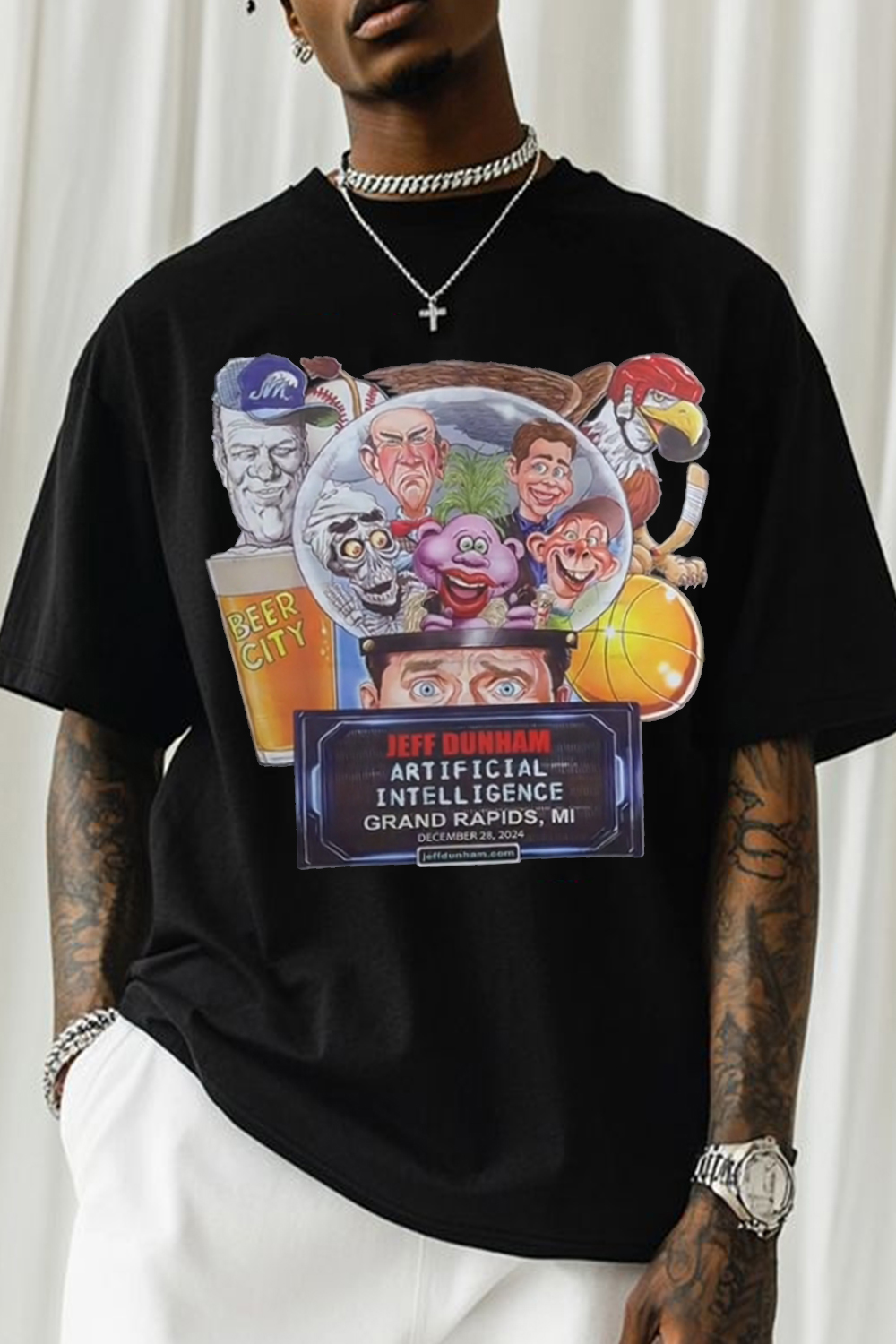 Jeff Dunham and his cast of characters shirt