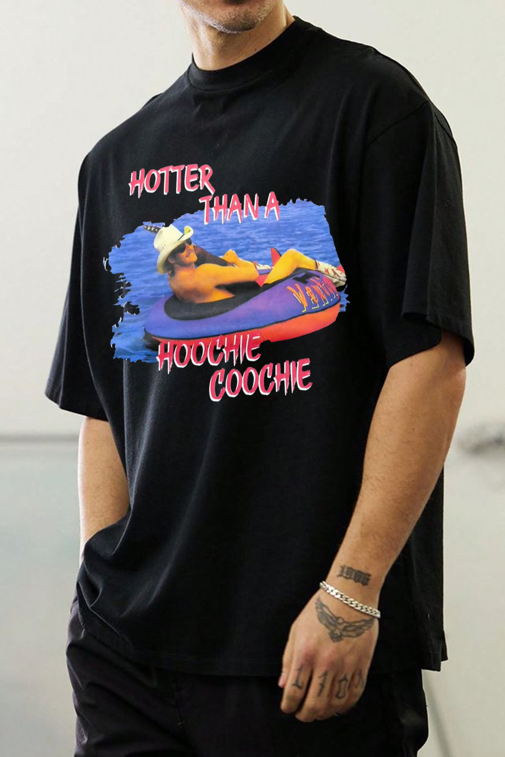 Hotter Than A Hoochie Coochie  Men T-Shirt