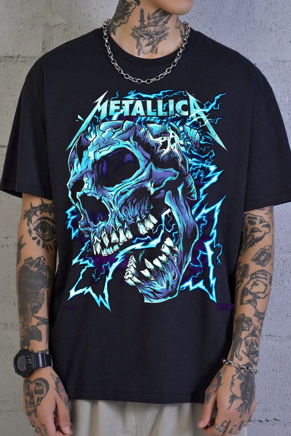 Metallica Dark Skull Men's Short Sleeve T-Shirt