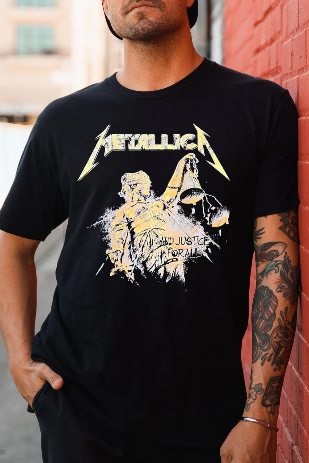 Metallica rockband  men's tee