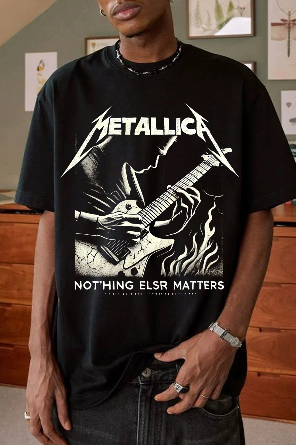 Metallica rockband  men's shirt