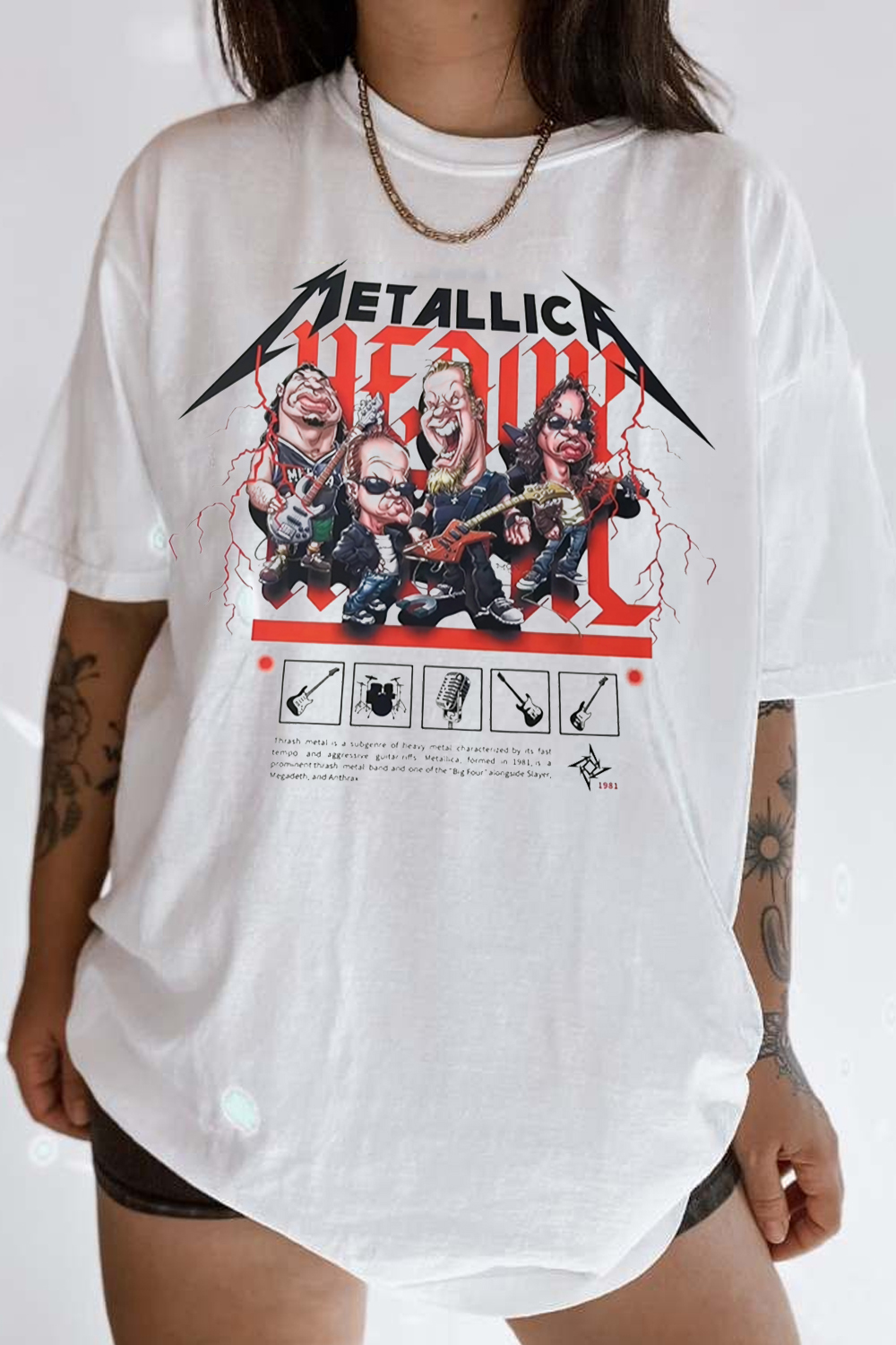 rock band since 80s metallica TEE
