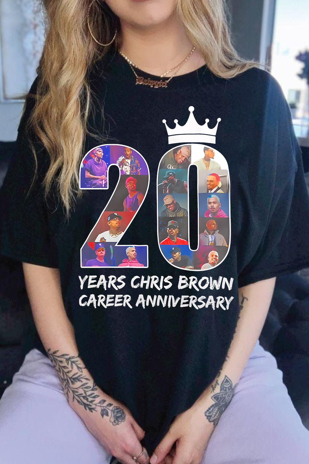 chrisbrownfans Print Short Sleeve T-Shirt