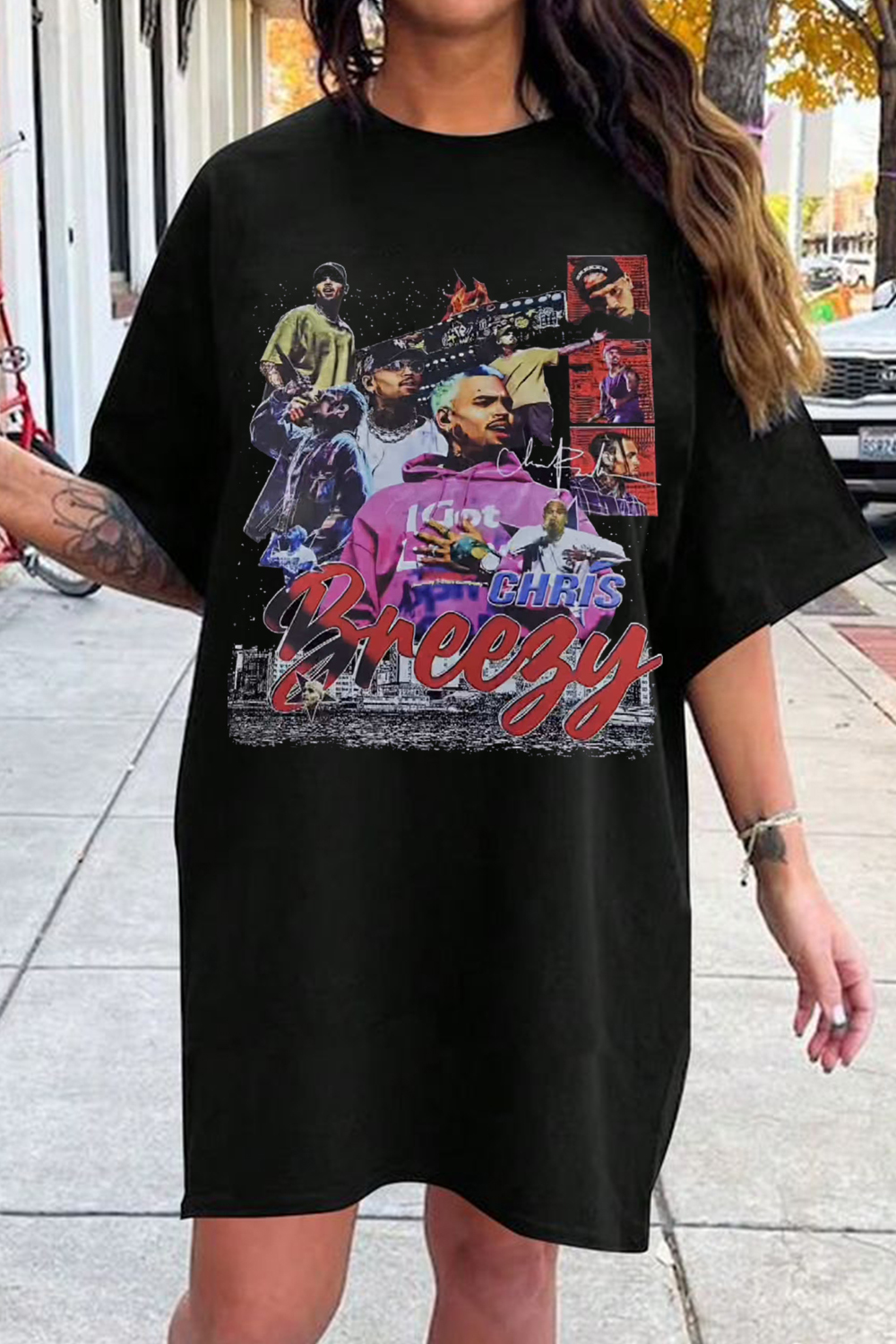 chris brown retro poster T-Shirt