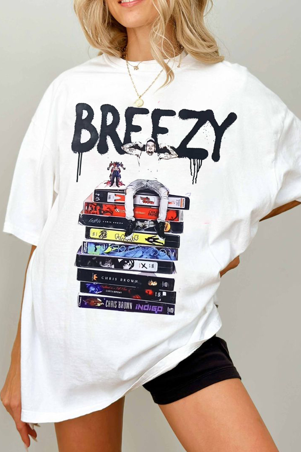 BREEZY Print Short Sleeve T-Shirt