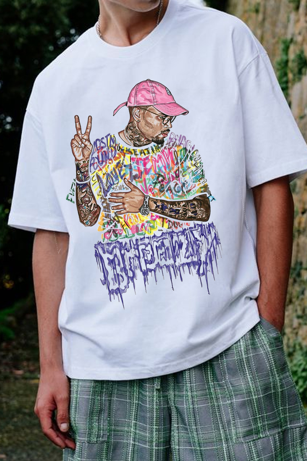 chris brown graffiti T-Shirt