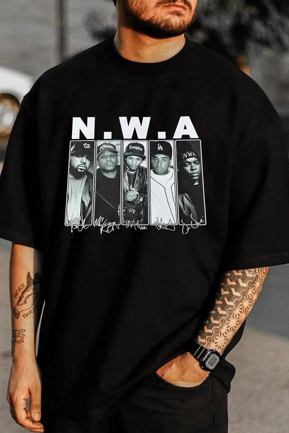 N.W.A Print Short Sleeve T-Shirt