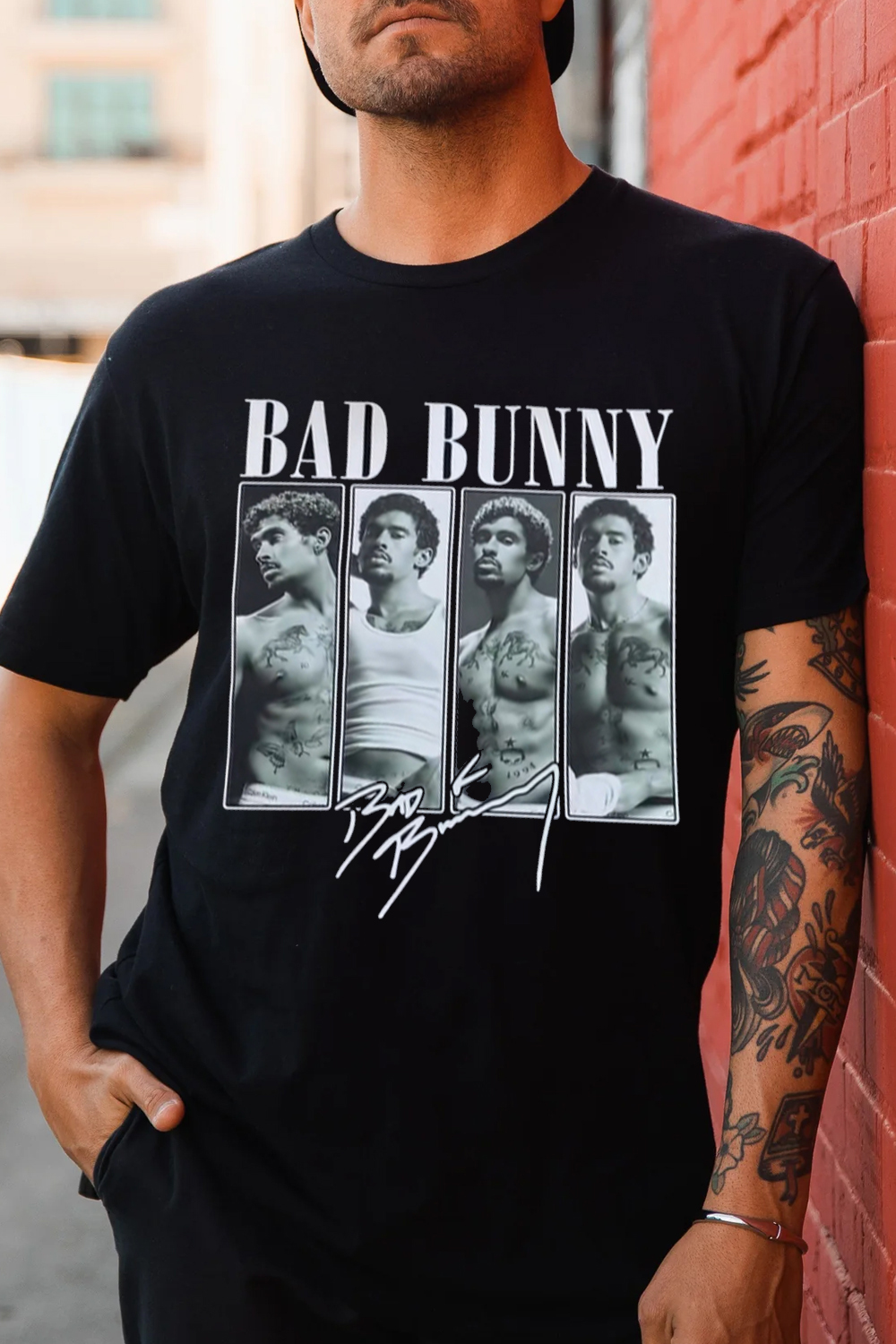 Bad Bunny Sexy print t-shirt