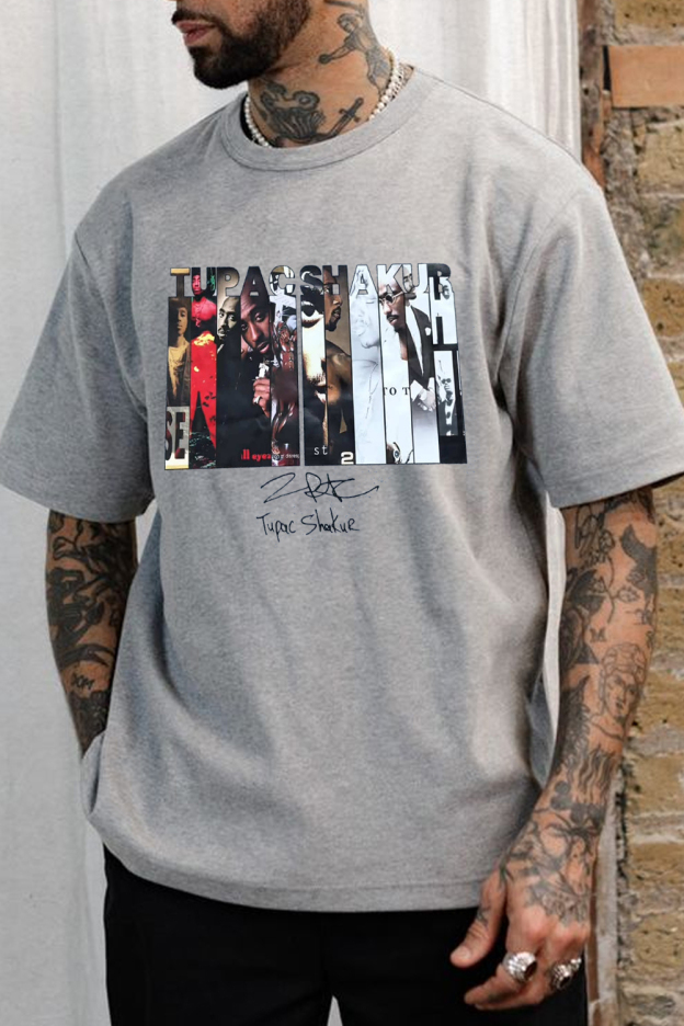 Tupac men print t-shirt