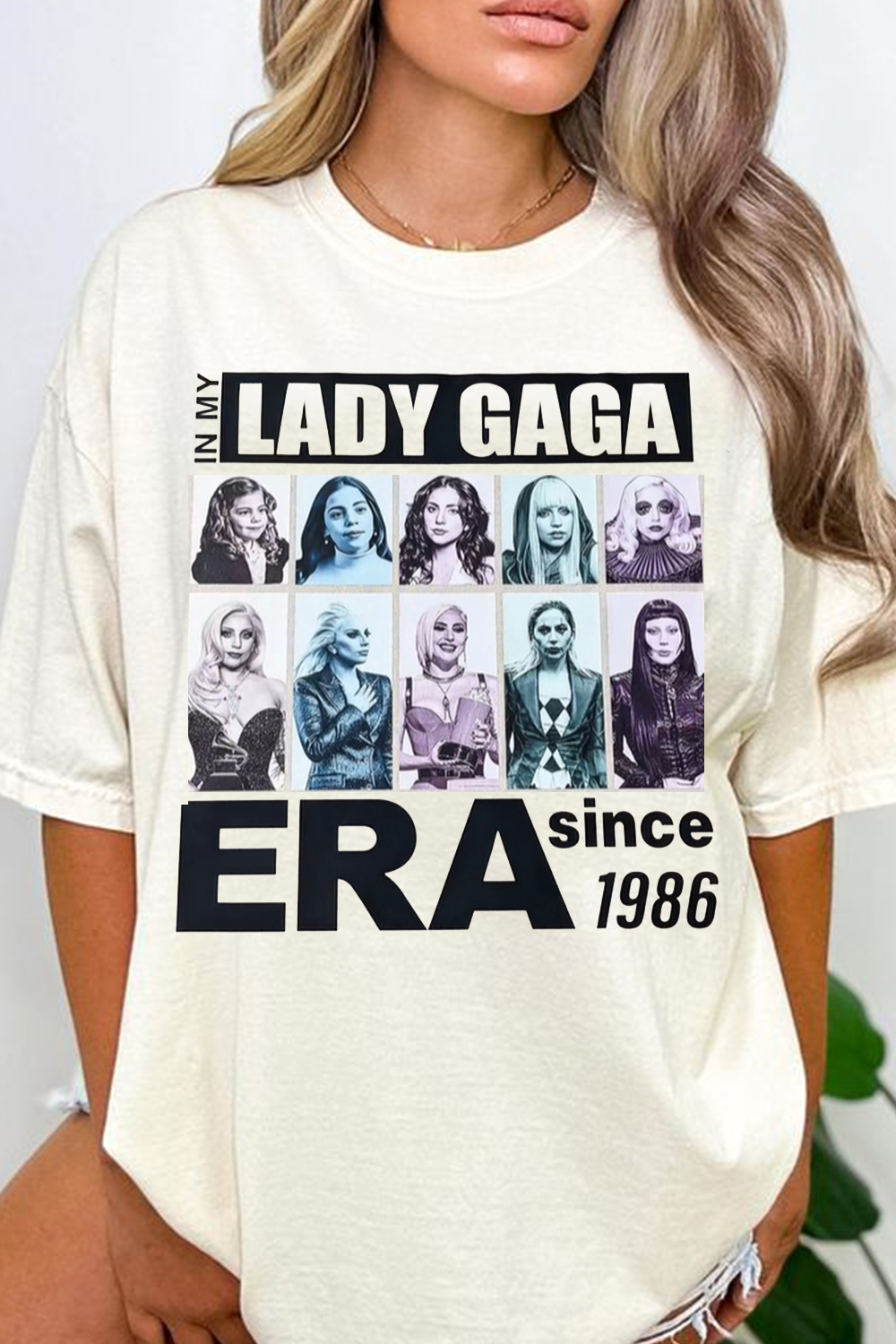 Lady Gaga's Evolution Since 1986 T-Shirt