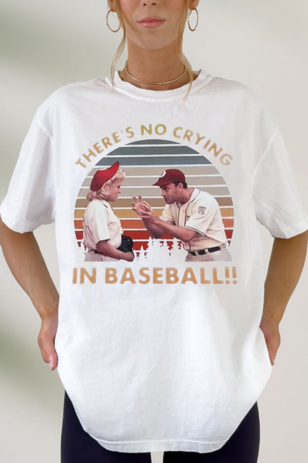 THERE'S NO CRYING IN BASEBALL! ! Short-sleeved T-shirt