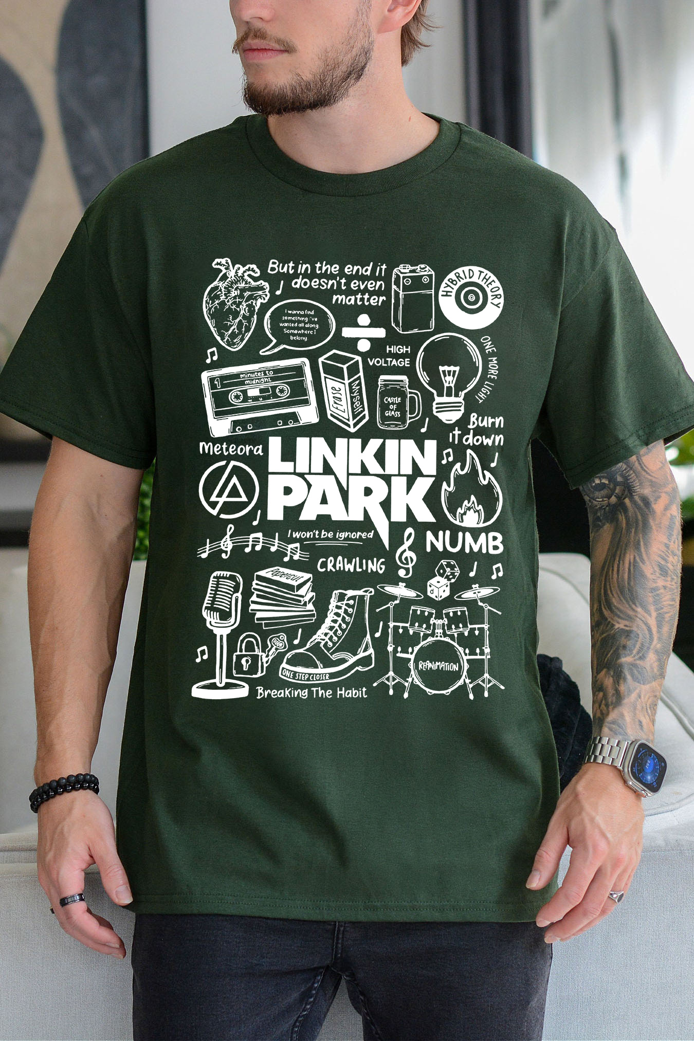 linkinpark album Tee For Men