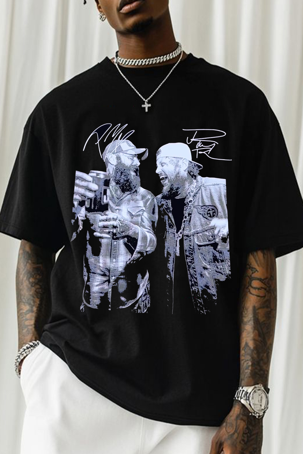 Postmalone&Jellyroll TEE