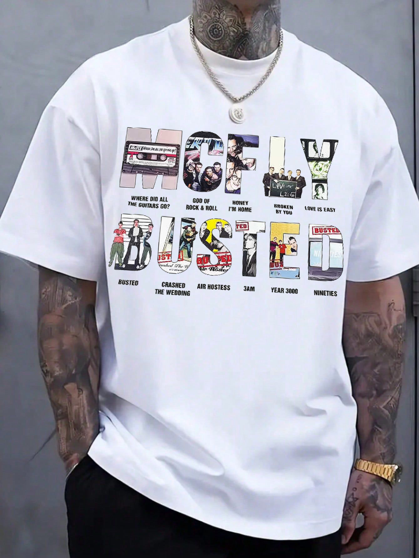 McFly & Busted Muisc Tour 2025 T-Shirt For Women