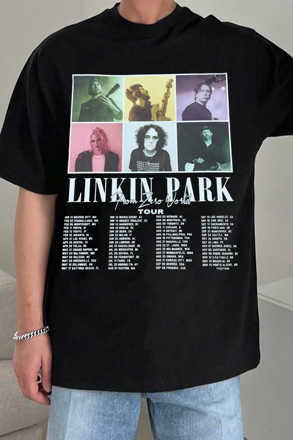 linkinpark tour t-shirt