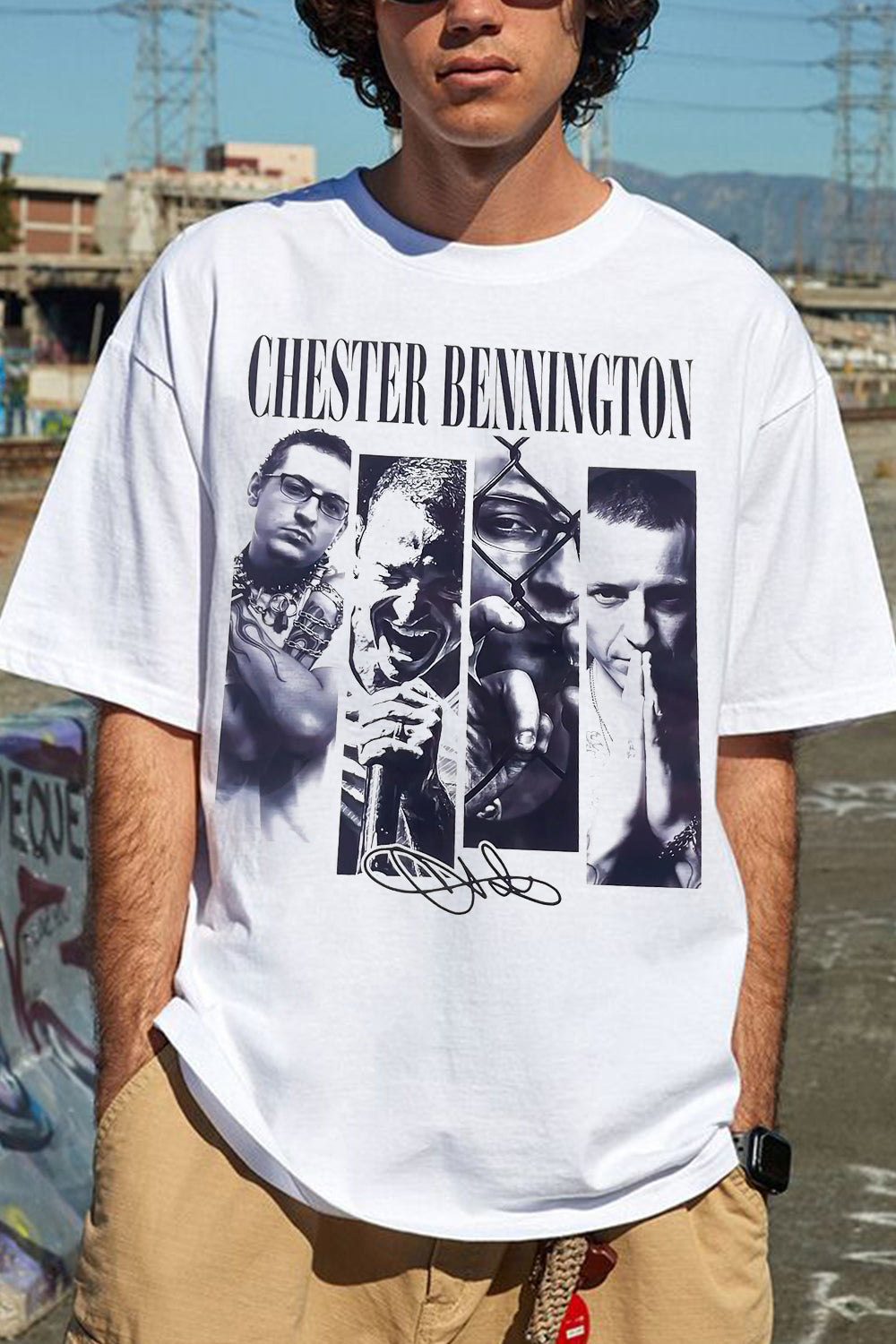 chesterbennington lp tee