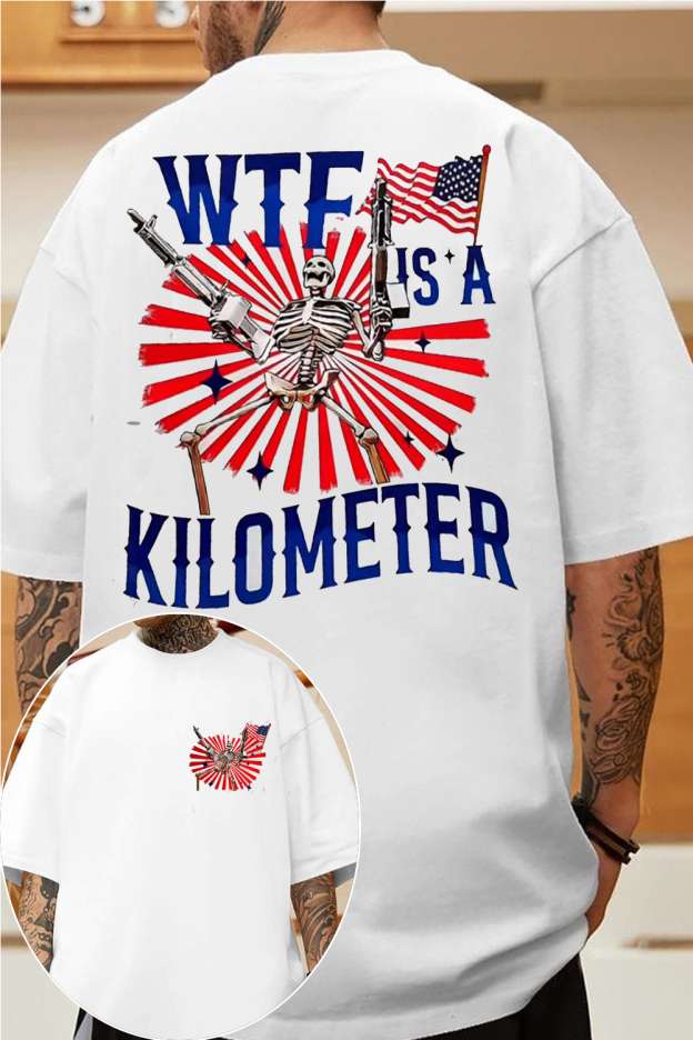 Wtfisakilometer 2-sided T-shirt