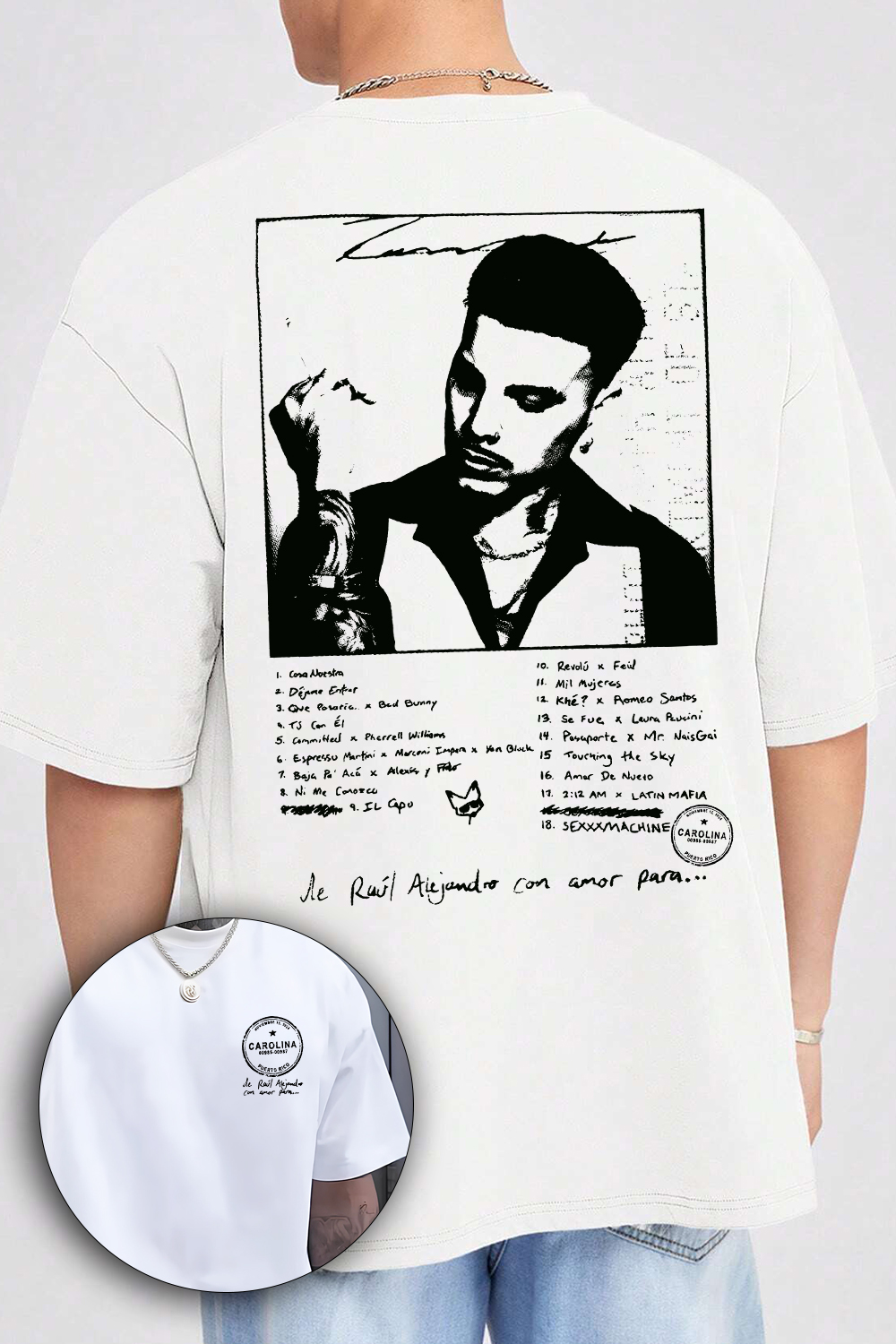 Rauw Alejandro Cosa Nuestra Tee For Men