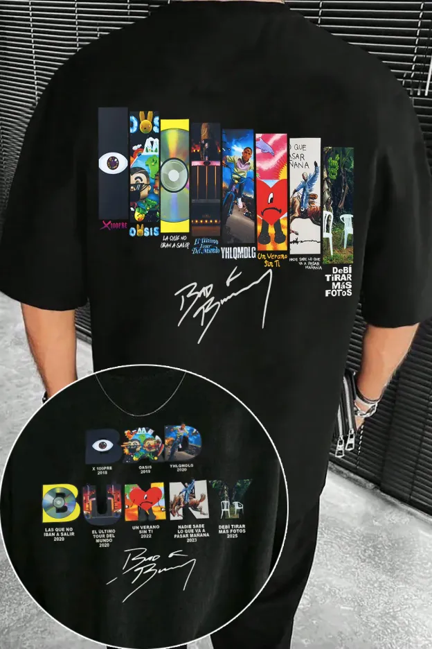 Bad Bunny Concert DTML Album Tee For Men