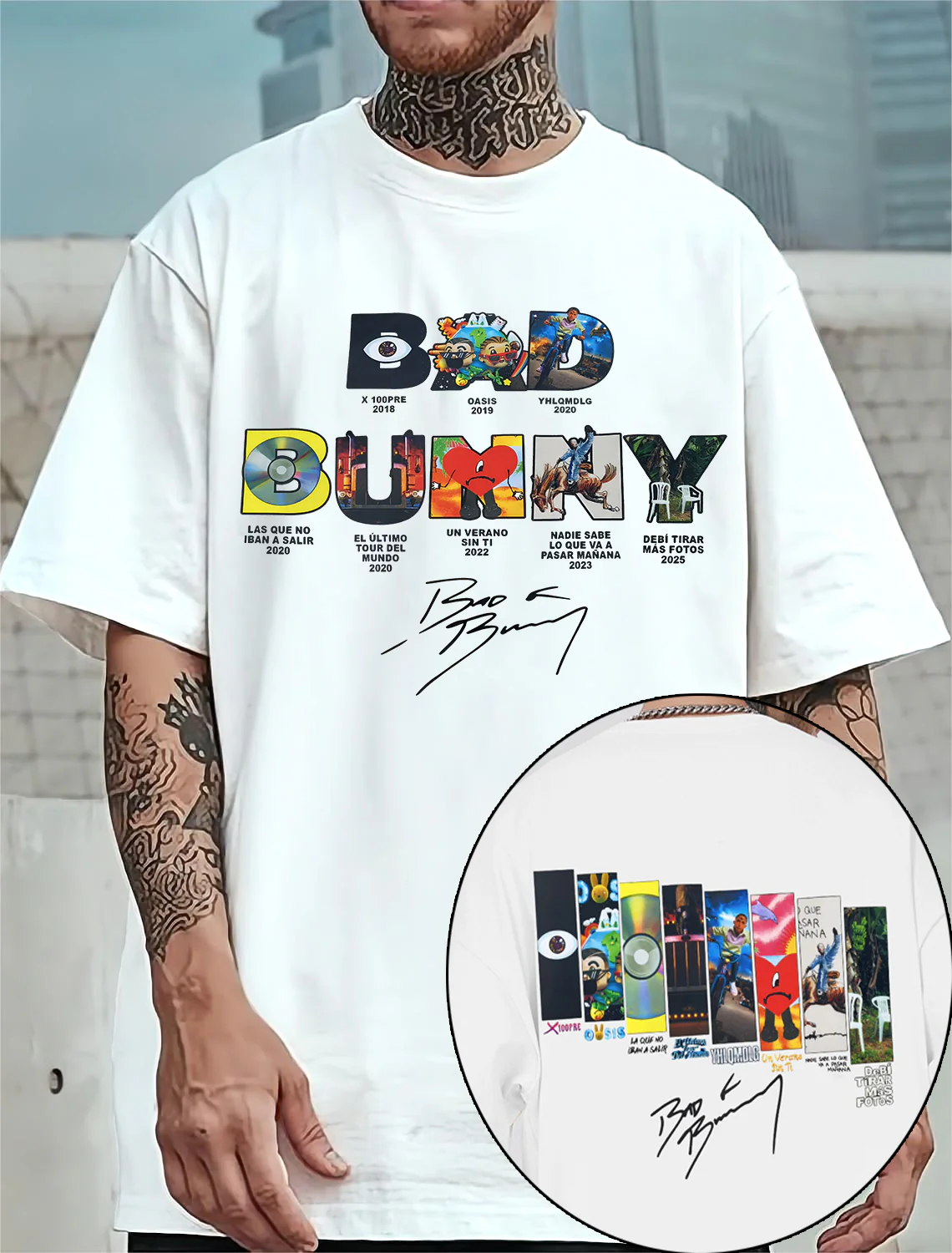 Bad Bunny Concert DTML Album Tee For Men