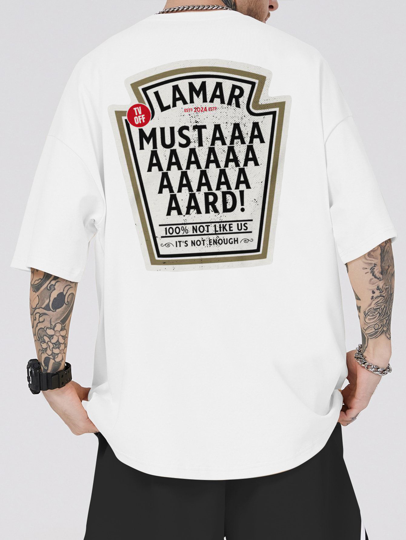 Kendrick Lamar GNX Mustard Back Side Tee For Men