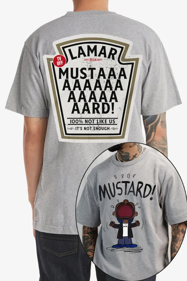 Kendrick Lamar GNX Mustard 2 Sides Tee For Men