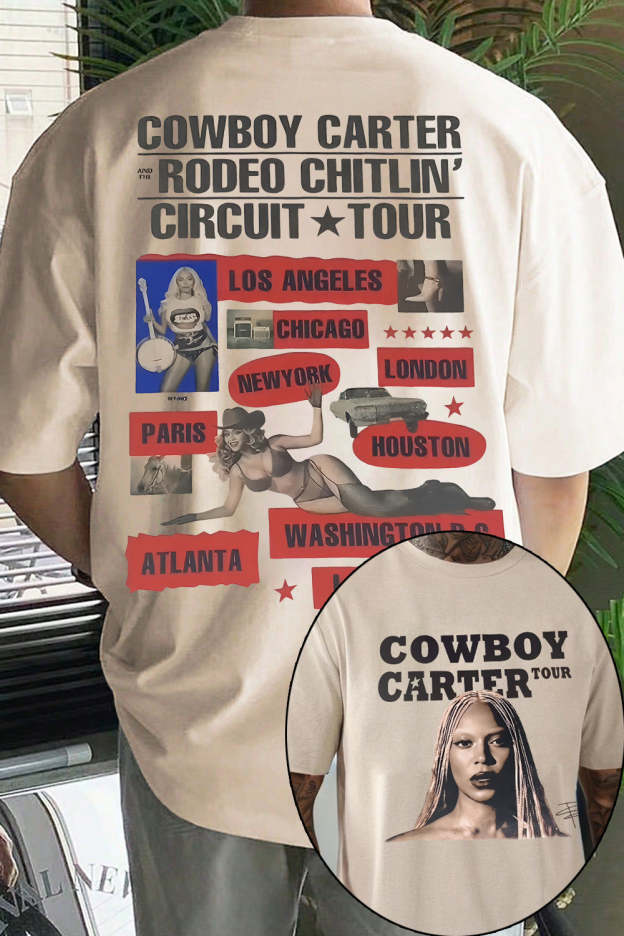 Beyonc   Cowboy Carter Tour Tee For Men