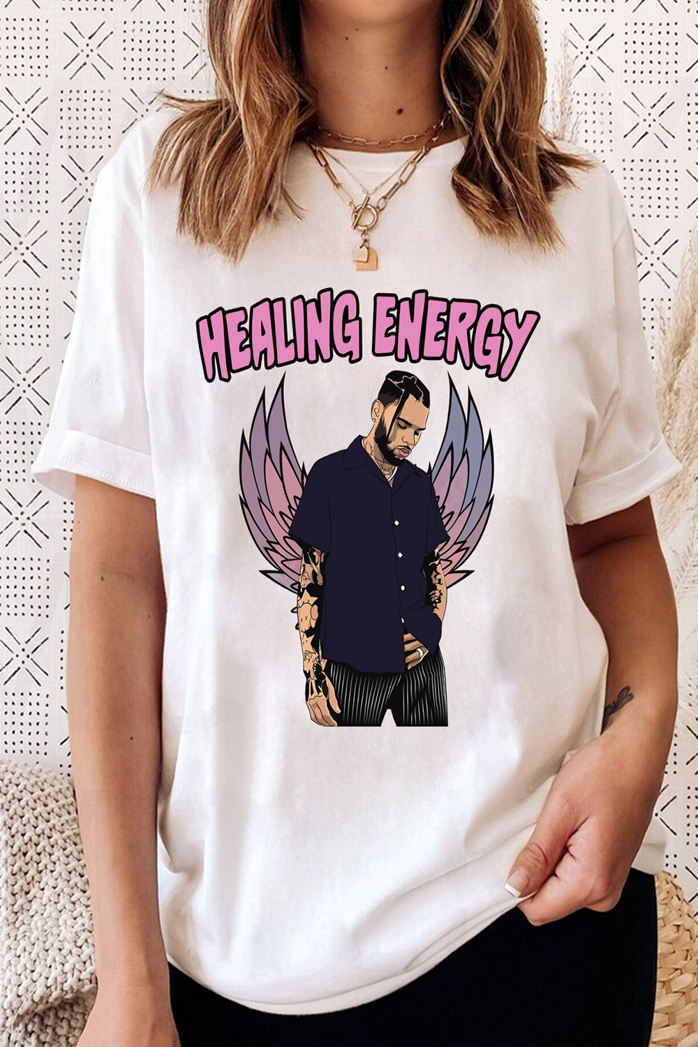 Vintage Chris Brown Healing Energy T-Shirt