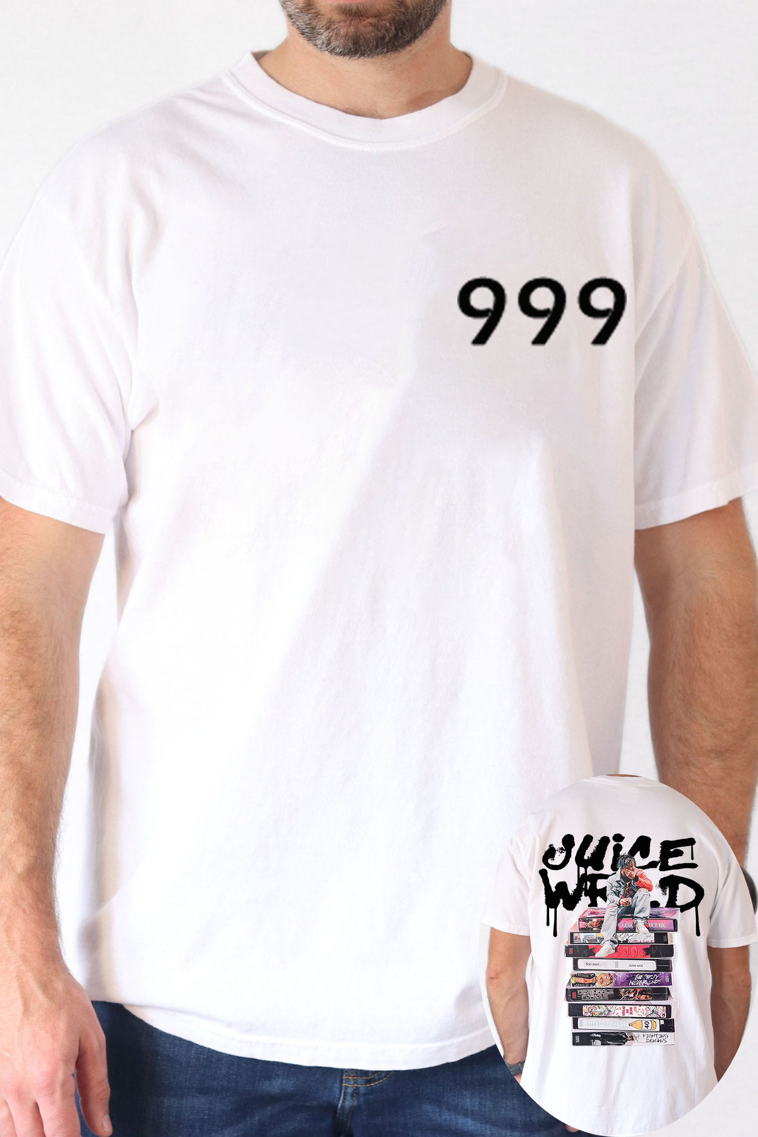 Juicewrld 999 round neck men's T-shirt