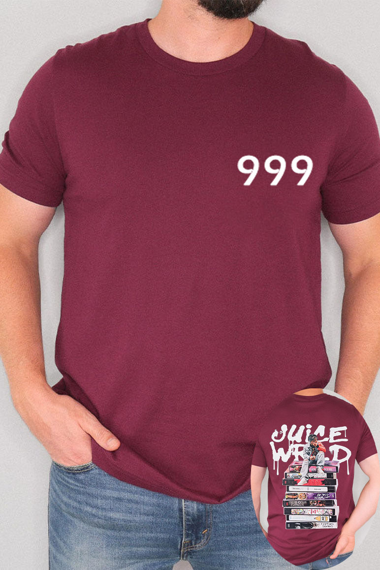 Juicewrld 999 round neck men's T-shirt