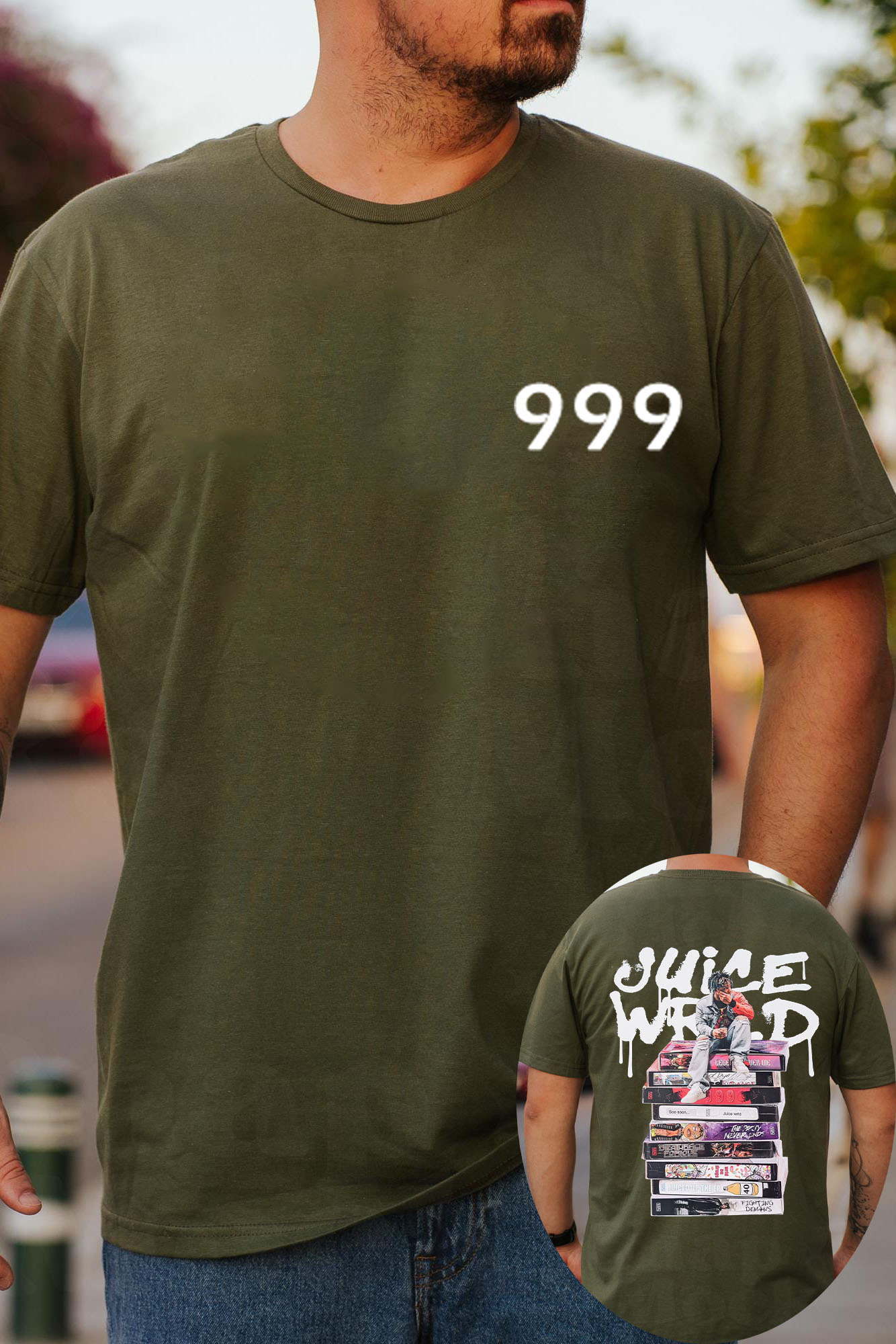 Juicewrld 999 round neck men's T-shirt