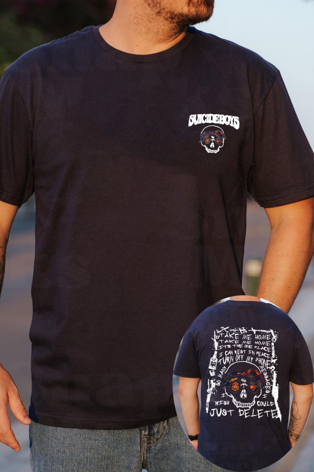 $uicideboy$Double-sided printed men's short-sleeved T-shirt