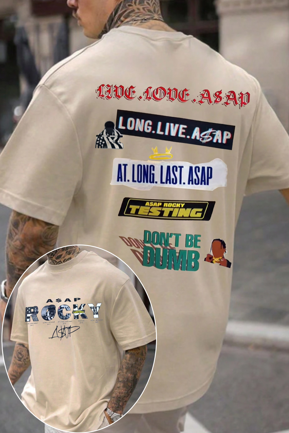 A$AP ROCKY shirt men