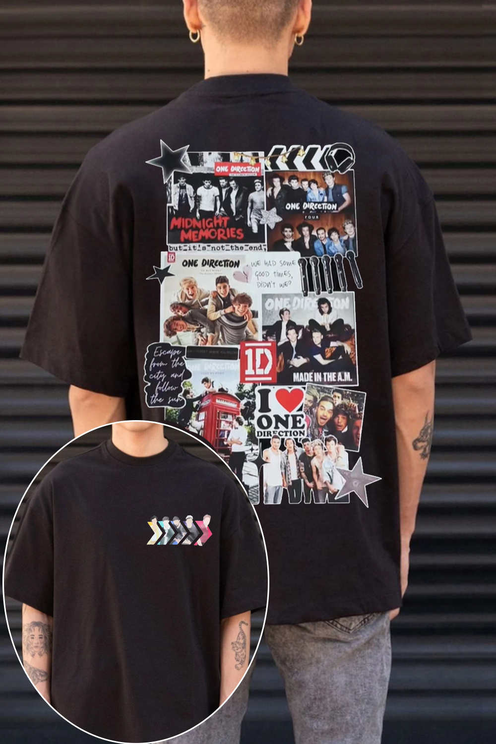 One band, five boys, endless memories.  Wear your love with our One Direction shirt!