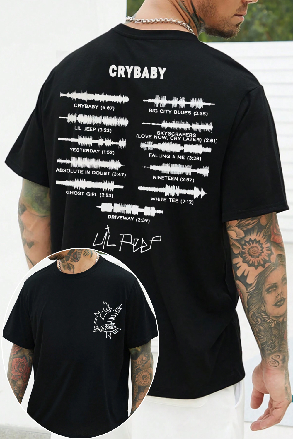 Lil Peep songs men TEE