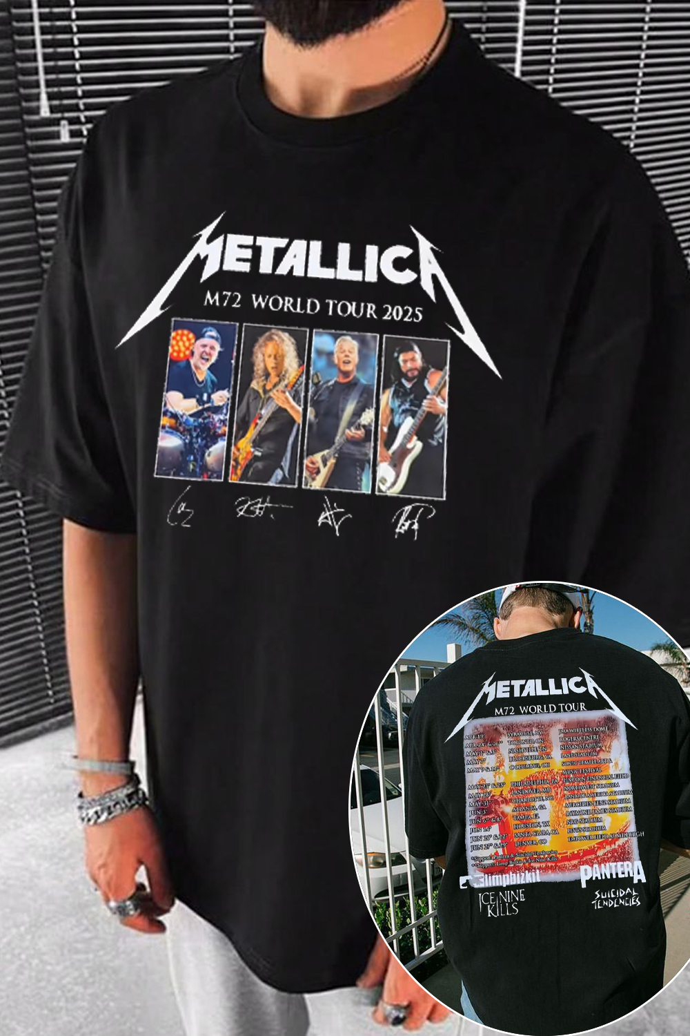 metallica rockband  TEE