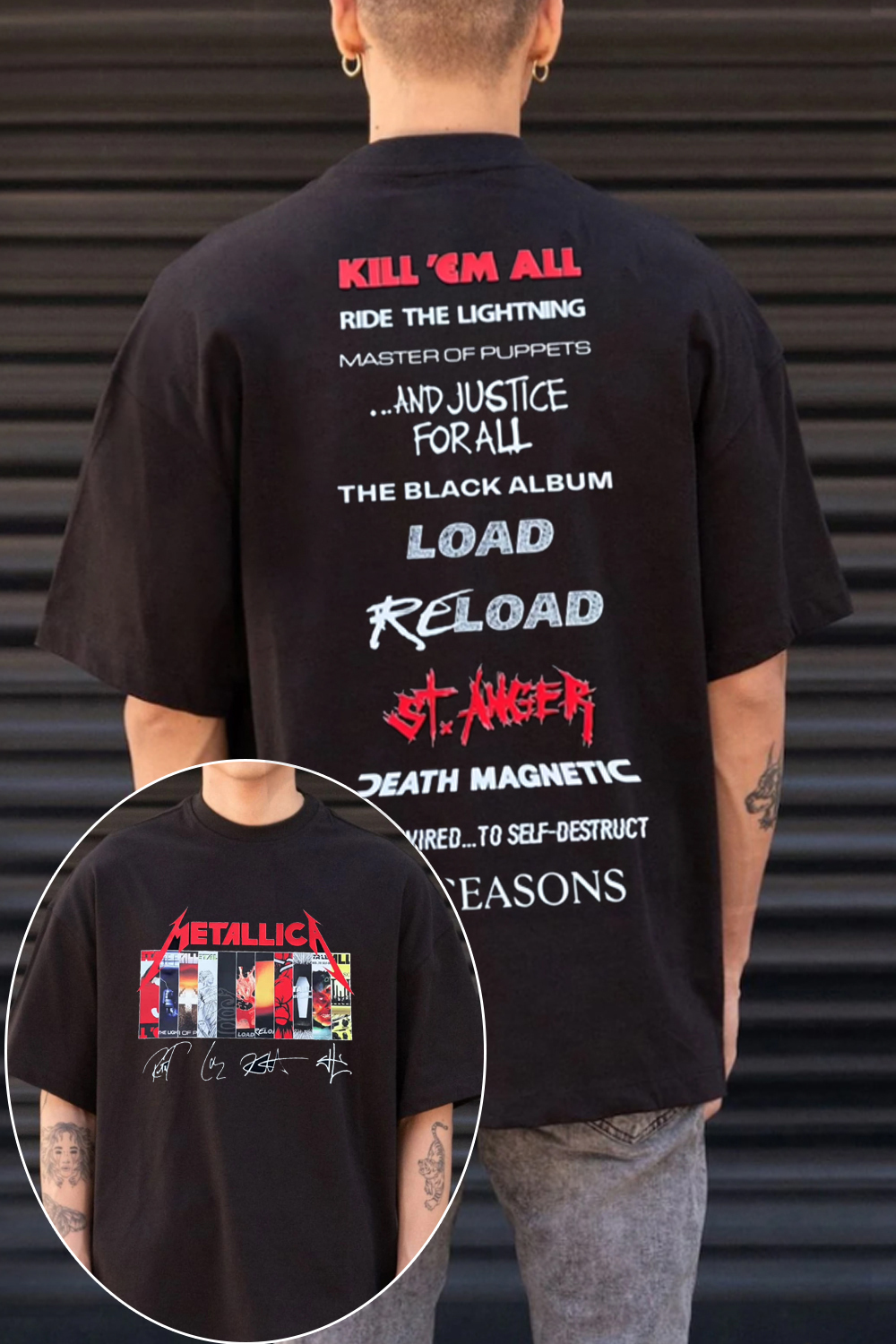 Metal!ica album TSHIRT For Boy