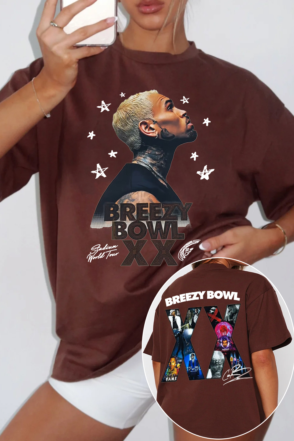 2 Sided Chirs b Graphic Shirt For Women