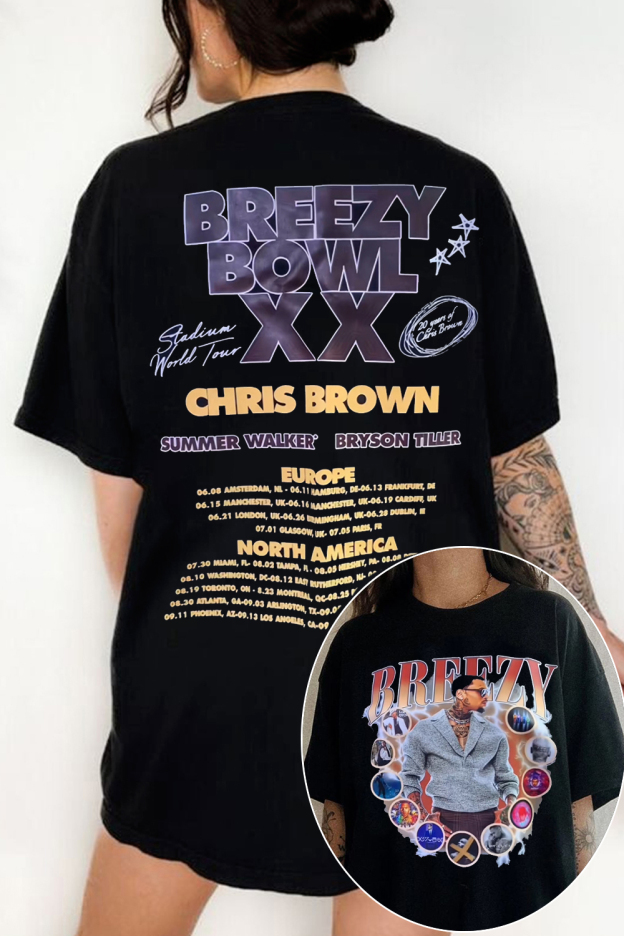 BREEZY front and back print T-shirt