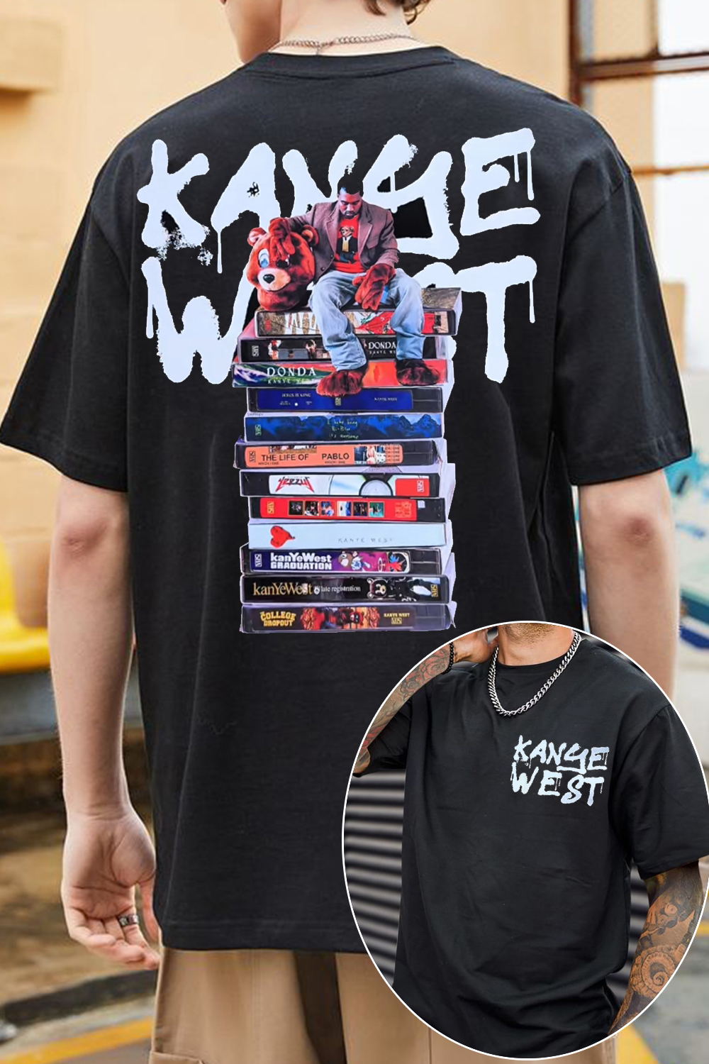 Kanye West Fan Meeting 2 side printed t-shirt
