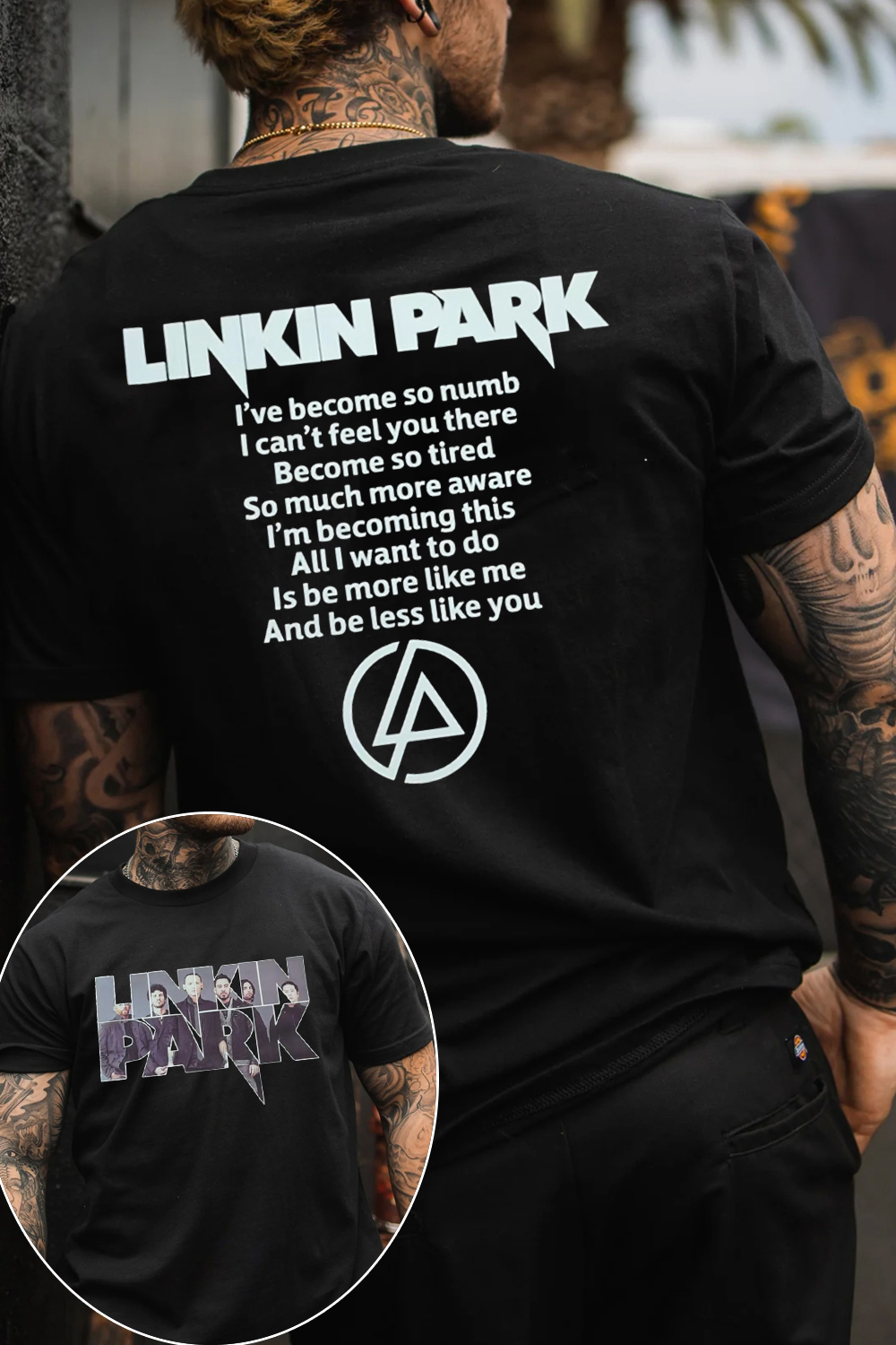 lP fan 2-side printed T-shirt
