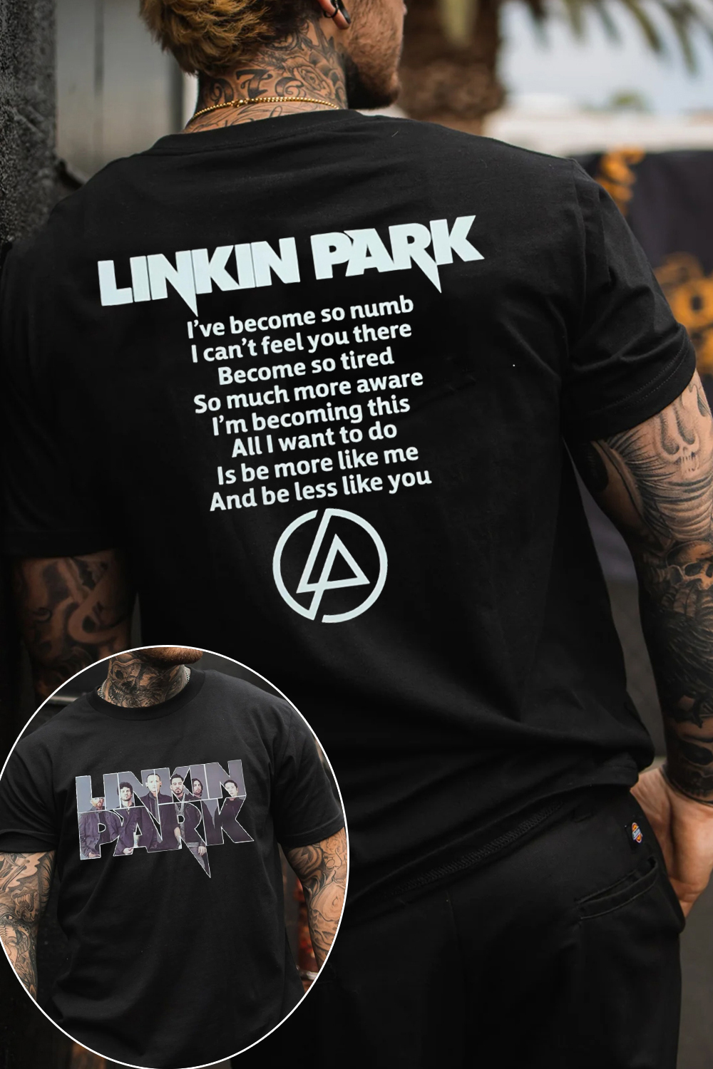 lP fan 2-side printed T-shirt